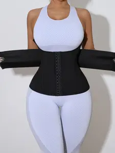 Women's Sports Fitness Training Running Shapewear, Dual Layer Abdominal Compression Belt U-Shaped Chest Support Waist Cincher Strap