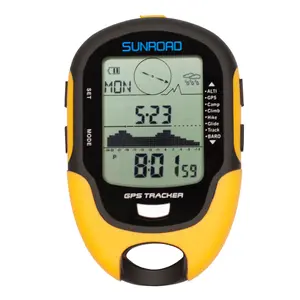 Sunroad GPS Tracker with Altimeter Barometer Compass Thermometer Hygrometer LED Torch USB Charge Waterproof Hiking Climbing Traveling Exploring Measure Instrument FR510