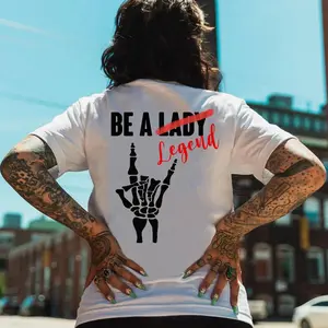 BE A LADY Bone Hand Print Women's tshirt ,hoodie, sweatshirt, Aesthetic tatoo merch summer outfits, style, streetwear, Nun top, vintage men graphic tees, Mother day