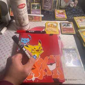 Custom Painted Card Binder (painted during livestream)