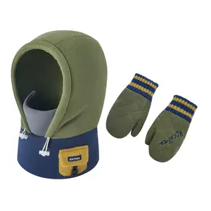 KCOTREE 2pcs Kids Winter Hat Gloves Set for 1-3-8 Years Old Boys Girls, Thick Warm Fleece Lined Thermal Sets