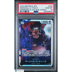 PSA 10 Marshall D. Teach OP09-093 SROne Piece Card Japanese 2024