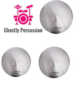 Ghostly Percussion Electronic Cymbals 3 Pack - (16" Crash - 18" Crash - 20" Ride)