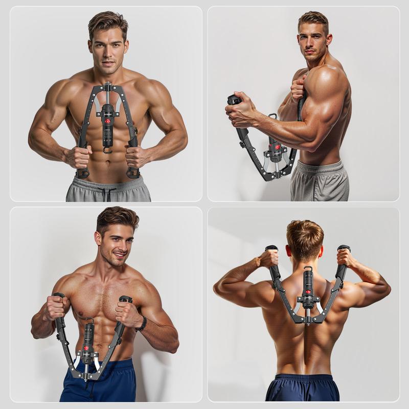 FLYBIRD Chest & Arm Twister with Flex Core Trainer - 15-Level Hydraulic Power Chest Press Machine (22-440lb) for Upper Body, Portable Resistance Home Fitness Equipment Outdoorfun #Christmasgift