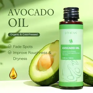 LIYALAN Avocado Oil - Vegetable oil, hair care, skin care,Moisturizing, used for skin care, hair care, whole body massage