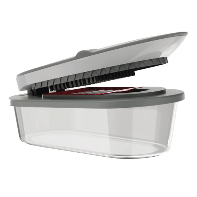 Chopzilla All-in-1 Vegetable Chopper & Mandoline Slicer with Container, 4 Blades & Scraper – Sharp Veggie Cutter, Salad Dicer & Food Chopper