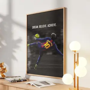 Lamine Yamal Poster, Spanish Footballer Wall Art, Barcelona Football Poster ( Unframed - Print Only )