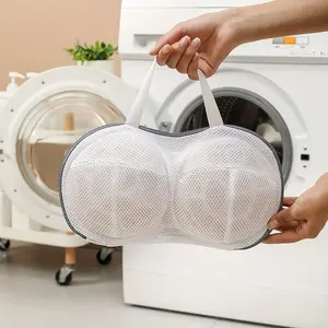 Breast Cancer Awareness Bra Washing Bag, Dedicated Breast Cancer Support Laundry Bags, Essential Care for Affected Individuals, Mesh Laundry Bag, Laundry Bag with Handles