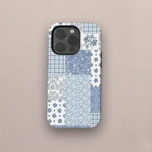[New Product]Quilt Patchwork Phone Case, Floral Phone Collage Case Cover For IPhone 17 16 15 14 13 12 11 Pro Max, Samsung Galaxy S25 S24 S23 Ultra