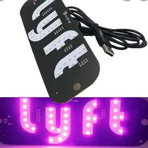 Universal Car Accessories - Bright Glow LED Light Signs for Car Windshield - Bumper Sticker Sign with Suction Cups & USB Plug