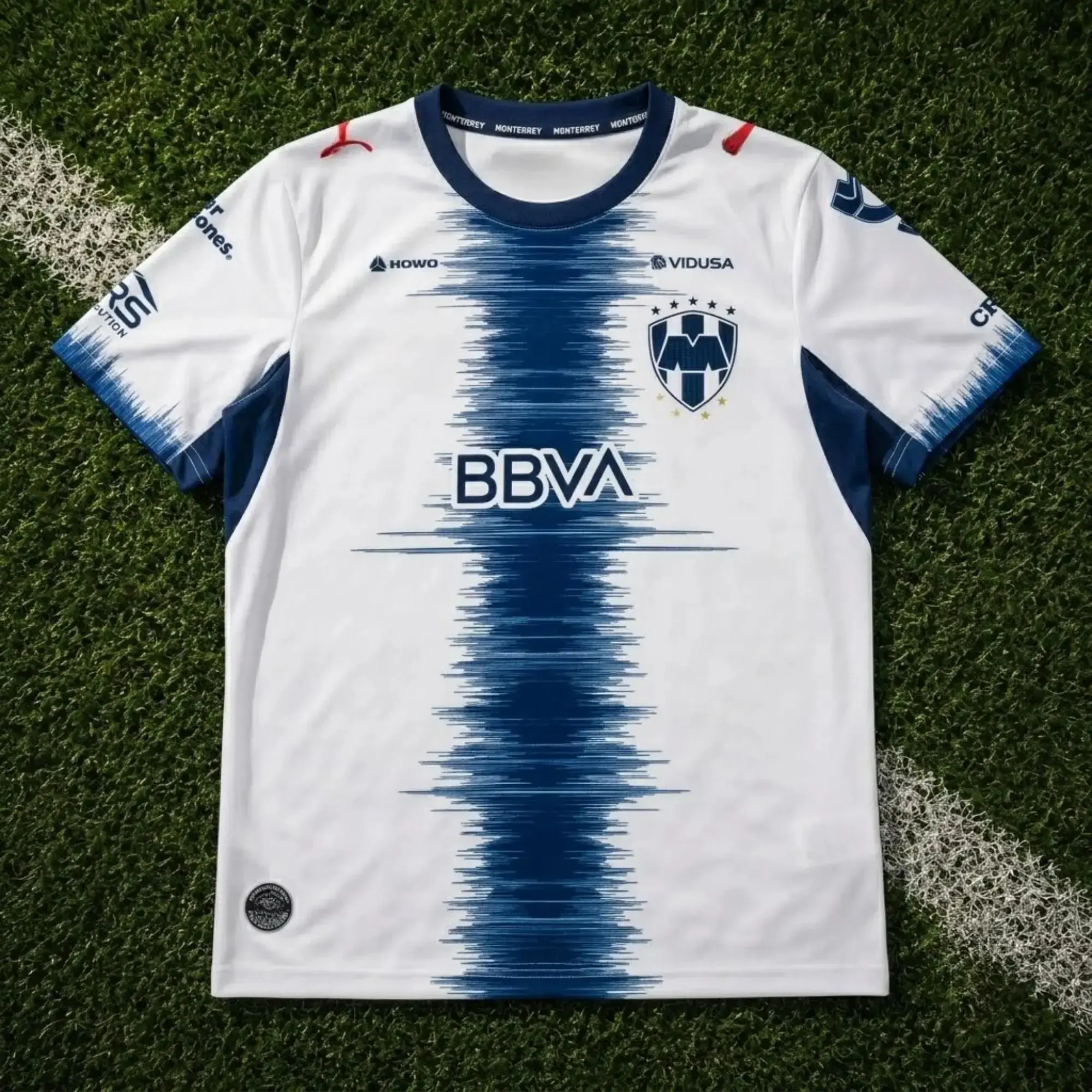 White Monterrey Away Soccer Jersey 26-27 Liga MX, Quick-Dry Short Sleeve Soccer Shirt, Mexico Game Day Sports Top, Liga MX Fan Gear