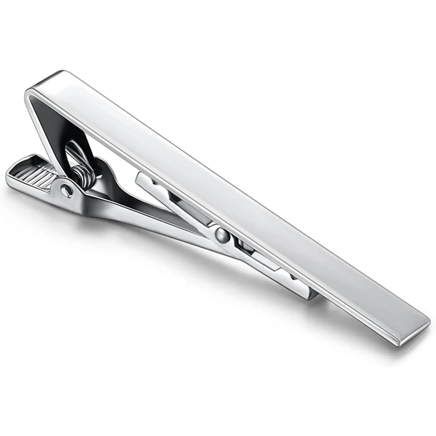 1/2/3Pcs Tie Clips for Men Black Tie Bar Clip Set for Regular Ties Necktie for Wedding Anniversary Business Best Gift Skiny Necktie Meeting Gold Black Long(2.28"*0.24") Short (1.69"*0.24")