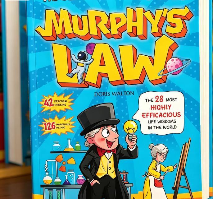 Murphy’s Law children’s fun science educational book, study notebook, notebook.