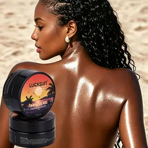 80g Body Tanning Lotion, Deep Moisturizing, Long-Lasting, Streak-Free Sunless Tan, Tropical Bottle Design, Fast-Acting, All Skin Types