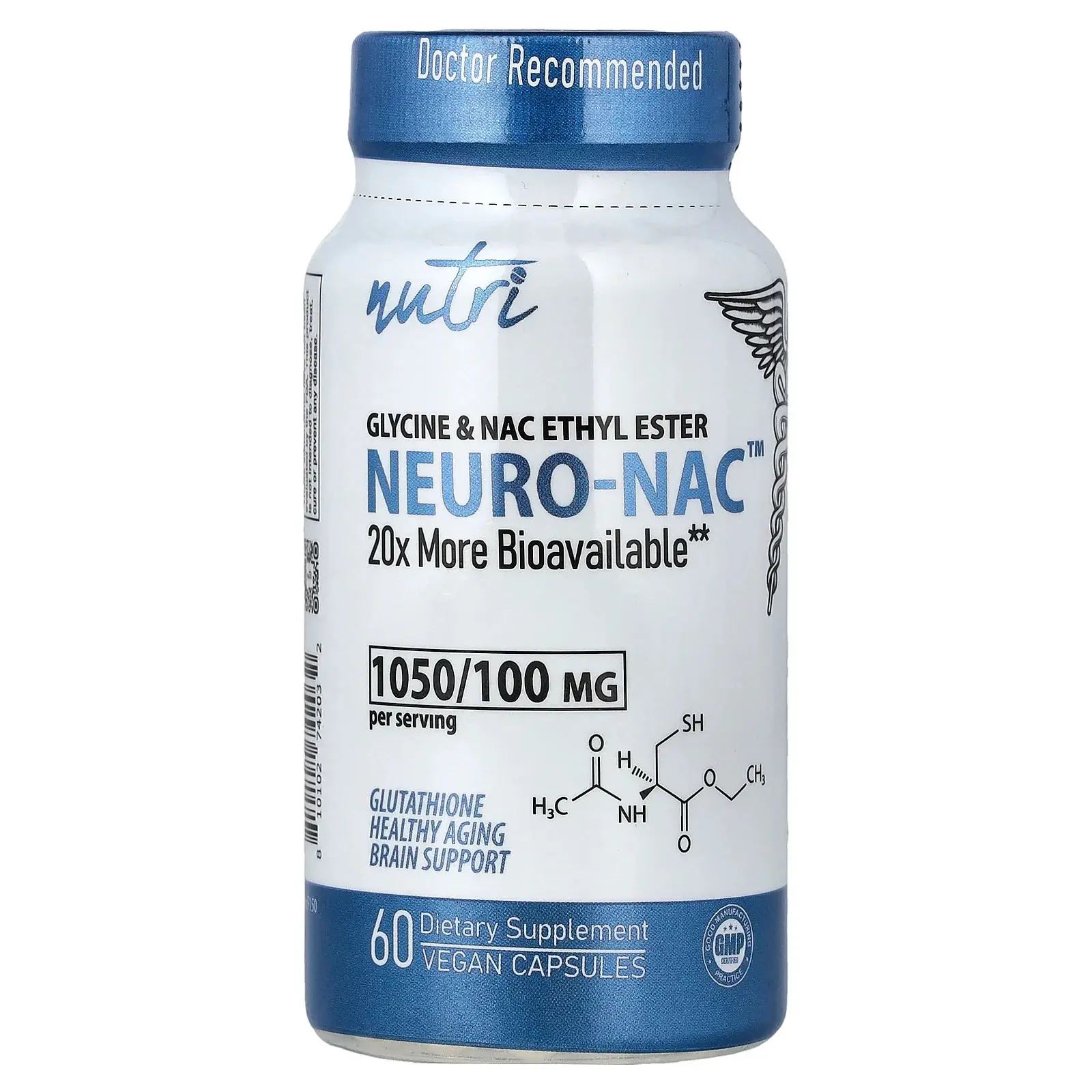 NEURO-NAC, Glycine & NAC Ethyl Ester, 60 Vegan Capsules