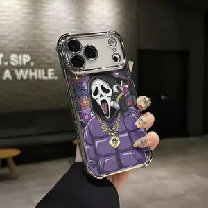 Hip-Hop Scream Boss Phone Case Skin friendly protection anti slip shockproof wear resistant For iPhone 17 Air 16 Pro 15 14 Plus 13  Pro Max 12 11 Phone Case