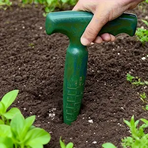 A handheld Portable soil drill - suitable for seedling and bulb planting without electricity, ideal for gardening and germination tasks, suitable for digging, sowing, pruning, transplanting and other scenarios, is the right assistant for gardening work
