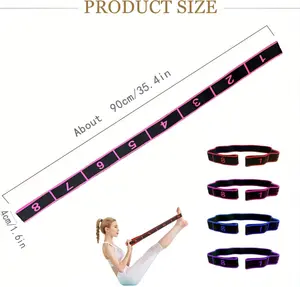 2 pack Yoga Resistance Bands - Yoga Number Bands for Back Stretching - Essential for Yoga/Pilates/Workout - Suitable for Beginners to Professionals | Top Choice Fitness Gift Women's Sports