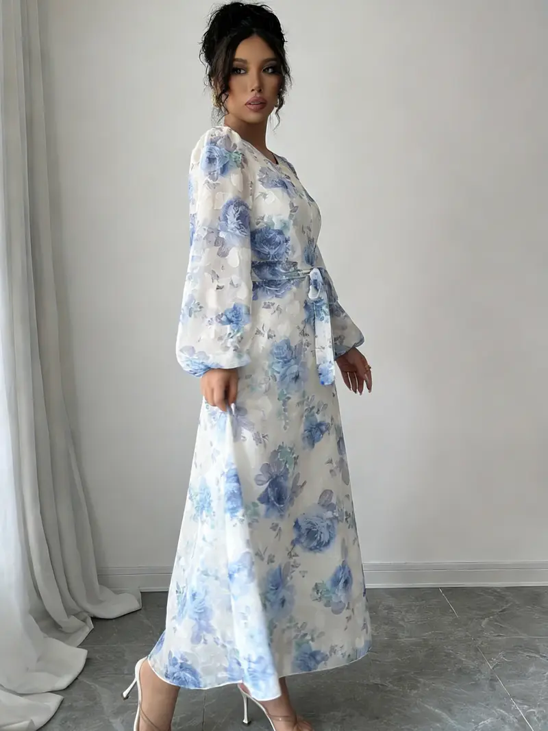 blue and white floral dress with fascinator - TikTok Shop blue and white floral dress with fascinator - TikTok Shop