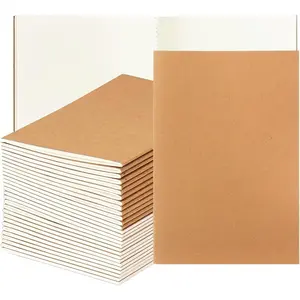 Blank and smooth paper notebooks