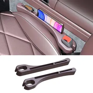 2PCS Car Seat Gap Filler Organizer, Car Seat Gap Organizer to Block Falling of Essential Items, Car Side Seat Gap Filler for Car, Universal Car Gap Filler for Cars, Suvs & Trucks - BROWN
