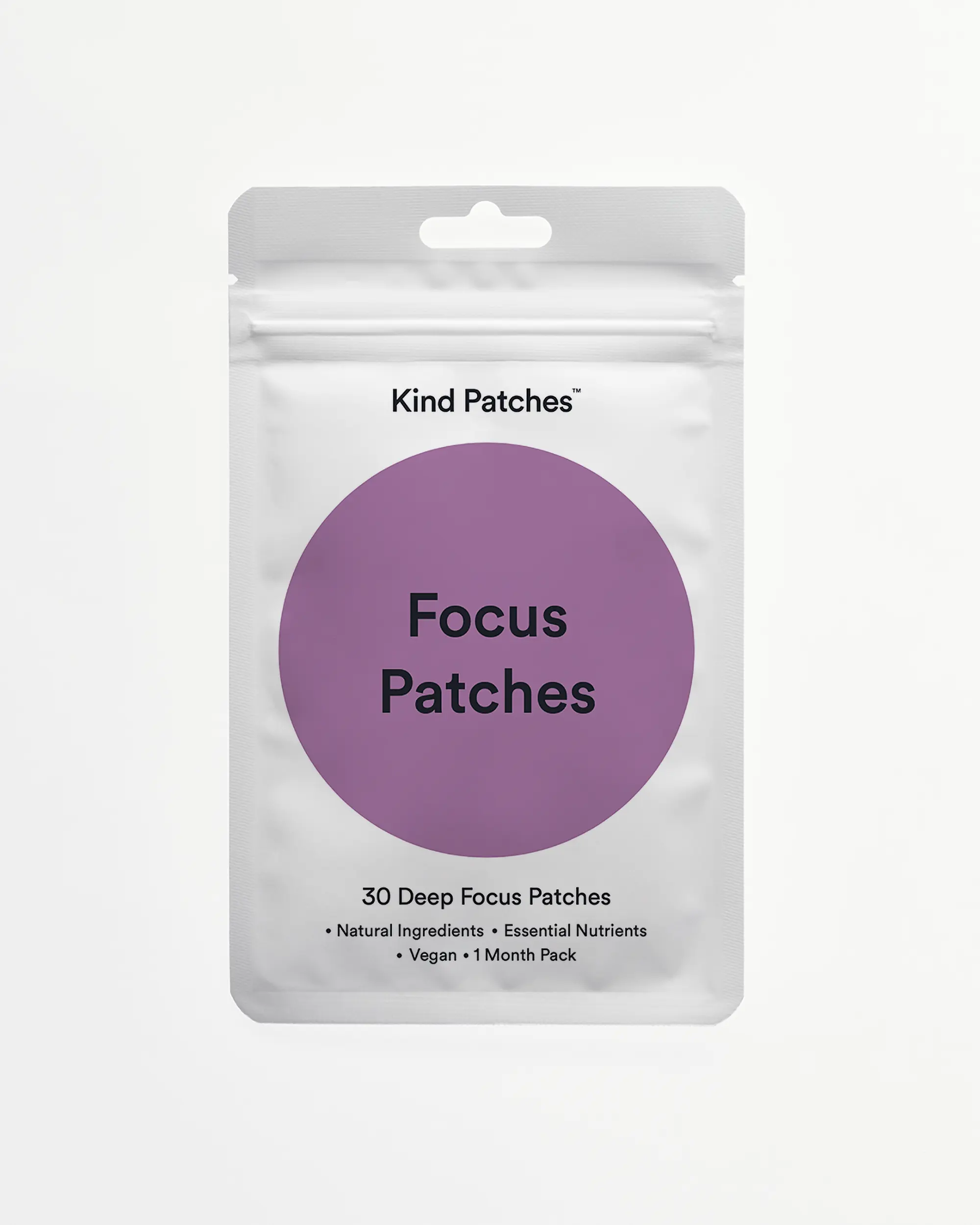 Kind Patches| Focus Patches |30 Deep Focus Patches:Natural Ingredients & Essential Nutrients - Vegan, 1 Month Pack Kind Patches| Focus Patches |30 Deep Focus Patches:Natural Ingredients & Essential Nutrients - Vegan, 1 Month Pack