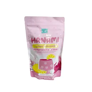 HANAMI Lychee Lemonade - Premium Blend Juice Drink by Namiroseus - 21g x 10 Sachets | Refreshing Lychee & Lemon Flavor with Natural Extracts Beverage