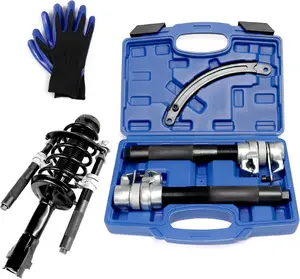 Spring Compressor Tool, Coil Spring Compressor Tool Set with Extendable Bracket, Heavy Duty Macpherson Strut Spring Compressor Tool with 2425LB Capacity for   ATV UTV