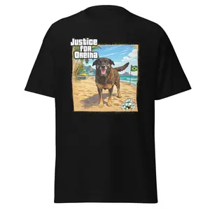 Justice For Orelha Dog Brazil Beach T-Shirt, Dog Lover Animal Rights Tee