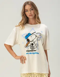 PEANUTS Baseball Womens Boyfriend Tee