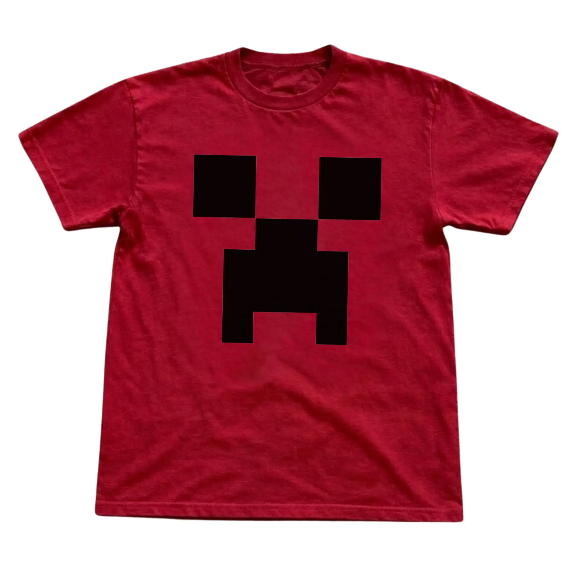Pixel Face Graphic T-Shirt, Retro Gaming Inspired Tee, Block Pixel Art Shirt, Gamer Gift, Unisex Casual Top