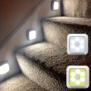 Motion Sensor Lights Indoor, Battery Operated, Cordless LED Step Night Light for Under Cabinet, Hallway, Stairway, Closet, Kitchen, Indoor Room Lights