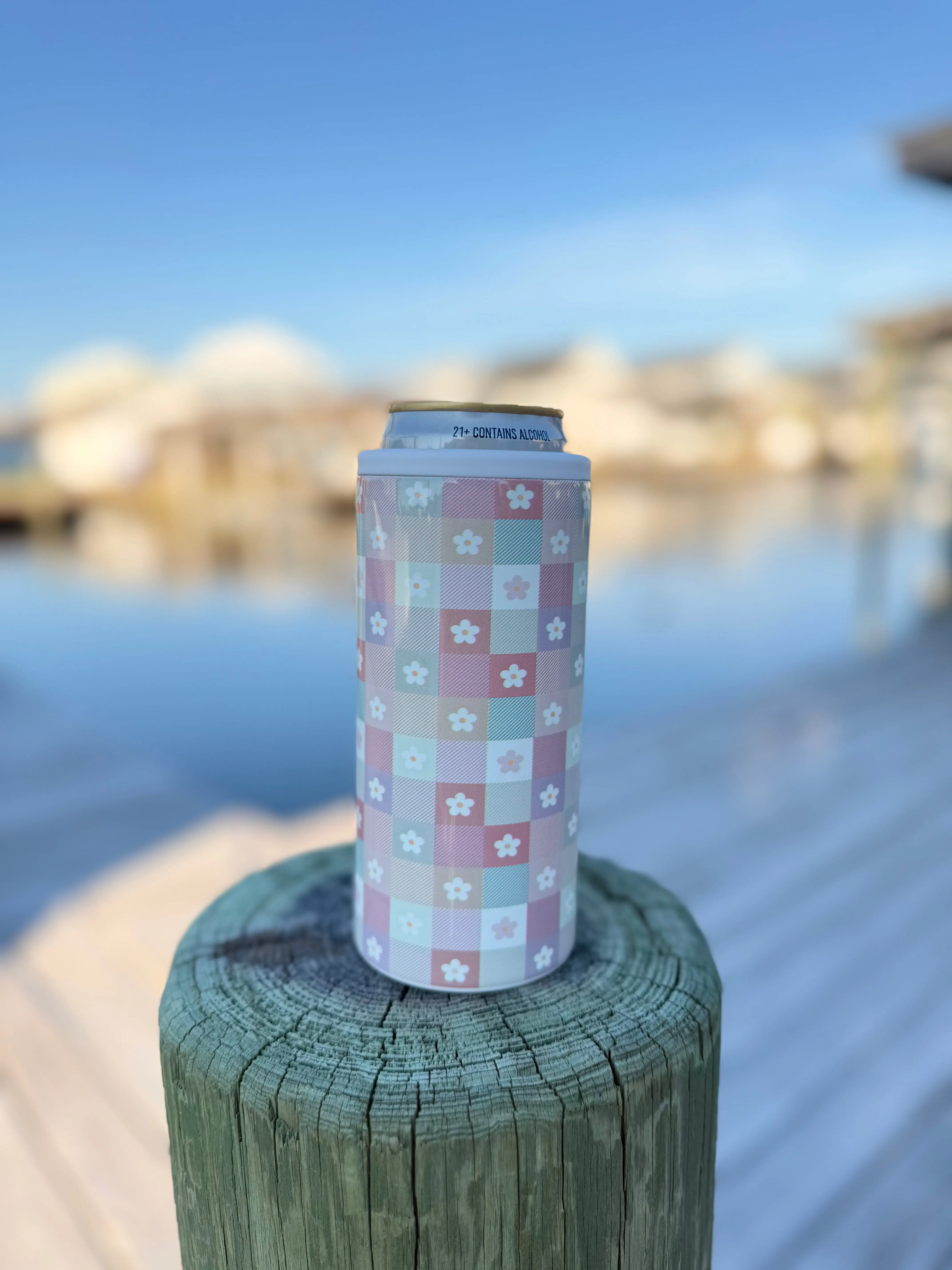 Flower Power Can Cooler