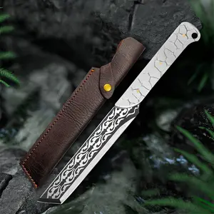 Multi-Purpose Knife,LightweightOutdoor Camping Chef Knife,HighQuality Steel,Free Sheath, Heavy-Duty Meat & Vegetable Cutter,All-in-One Chopping Blade,Bushcraftknives,Convenient Storage for Outdoor Use