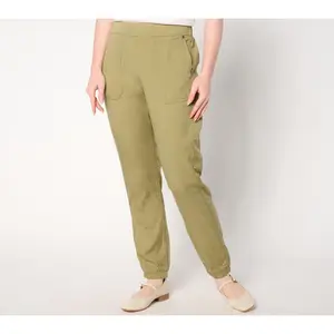 LOGO by Lori Goldstein Regular Jogger Utility Pants