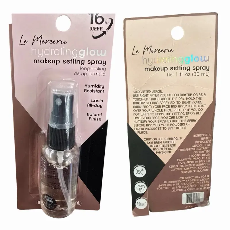 16 hr Wear hydrating glow makeup setting spray net wet 1 FL oz 30ML