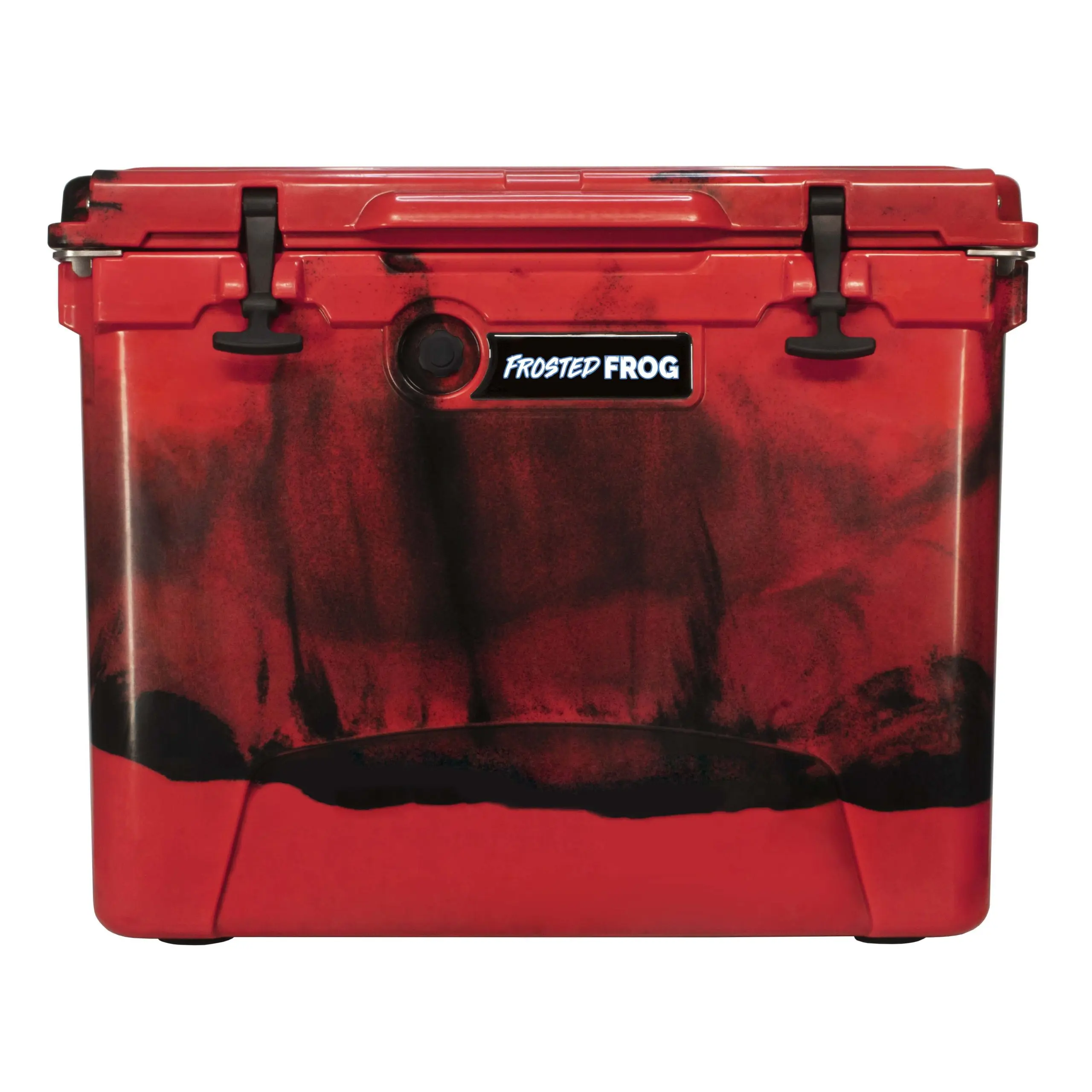 Frosted Frog 60 QT Cooler with Wheels & Telescoping Handle - Red Camo Cooler, 60 Quart