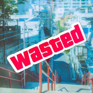 GTA Wasted sticker Uv Resistant Durability Glossy Vinyl