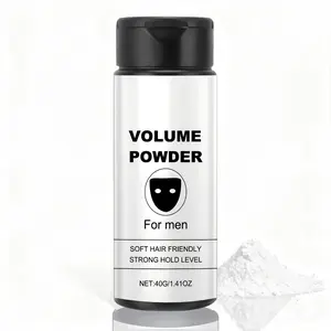 Men's Textured Setting Powder - Instantly thicker hair, long-lasting hold, lightweight, natural-looking finish, infused with natural ingredients, and a matte finish，1.41OZ/40G