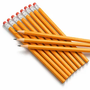 12 Pack HB #2 Pencils, Standard Yellow Graphite Pencils with Eraser Tops, Bulk Wood-Cased School Pencils for Writing, Drawing, Sketching, and Exam Testing, Essential Office Stationery Supplies for Students and Teachers