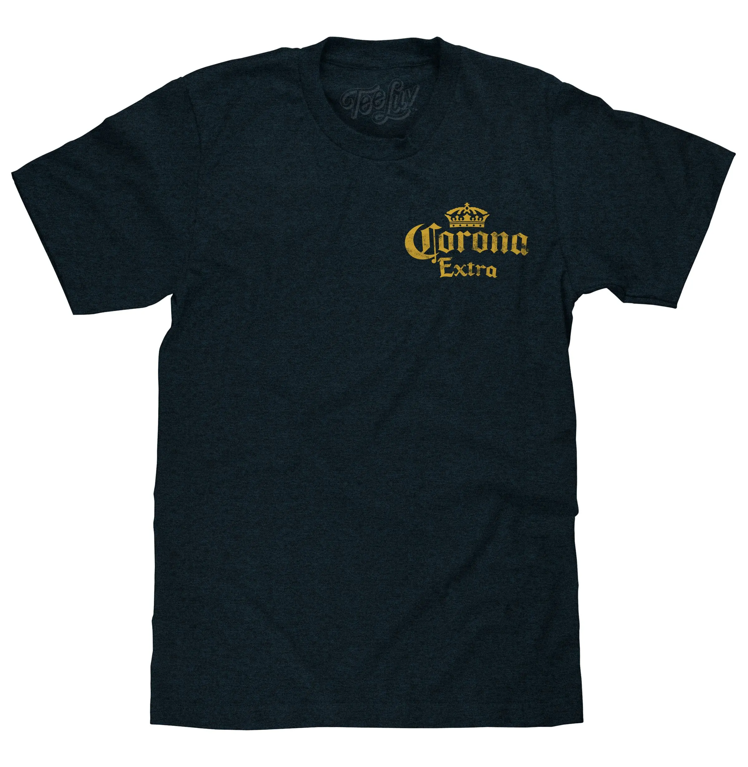 Corona Extra Front and Back Print T-Shirt - Denim Black Heather