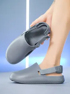 1 Pair Unisex Minimalist 2-Way Clog Mules | Casual Minimalist Style | Ergonomic Footbed + Adjustable Heel Strap + Non-Slip Diagonal Tread + Thick Cushioned Sole | Loungewear & Daily Commute, All-Day Comfort Versatile Footwear Mule Sandals