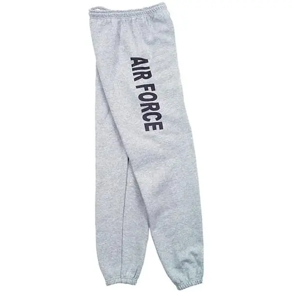 Fox Outdoor Men's Air Force Cotton-Blend Sweatpants, Sporty Chic Football Fashion in Heather Grey for Watch Parties, 3XL, Watch Party, Male