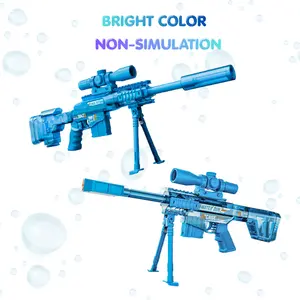 Electric Water Gun MSR Barrett Sniper Rifle, Full Auto Blaster with Lighting Silencer & Blowback Action, Summer Outdoor Water Toy for Adults & Kids, Rechargeable Squirt Gun Party Favors