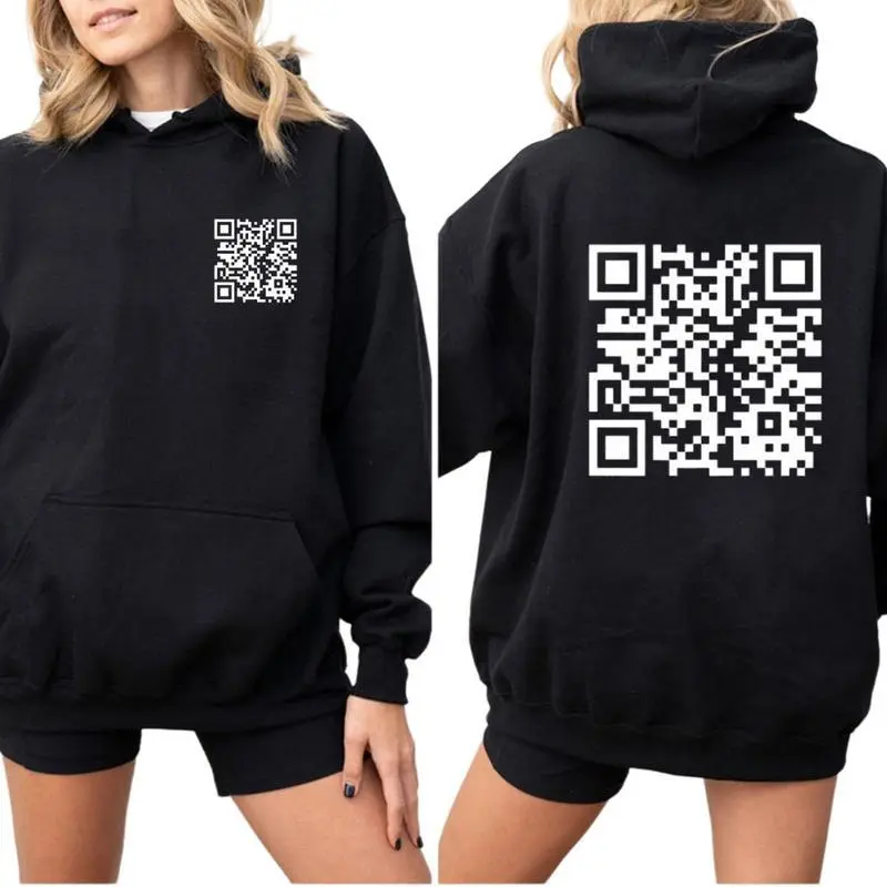 F You And Your Feelings QR Code Hoodie For Men For Women F You And Your Feelings QR Code Hoodie For Men For Women
