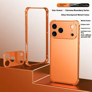 Ultra-Thin Aluminum Alloy Phone Case for iPhone 17 Series, Lightweight Heat Dissipation Design, Minimalist Plain Pattern Cover