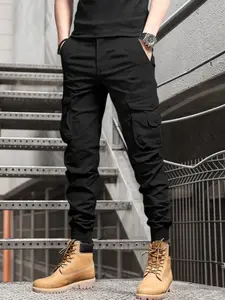 Men's High-End Workwear Sports Pants, Casual Slant Pocket, Comfortable Fitted Design, Durable Fashion, Suitable for Daily Wear, Essential Men's Fashion