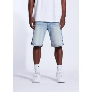 Iced Denim Shorts (Bleached Indigo)