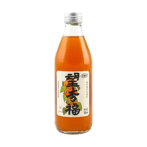 HAOWANGSHUI Apricot Sparkling Drink 300ml - Refreshing Fruit Beverage with Subtle Bubbles