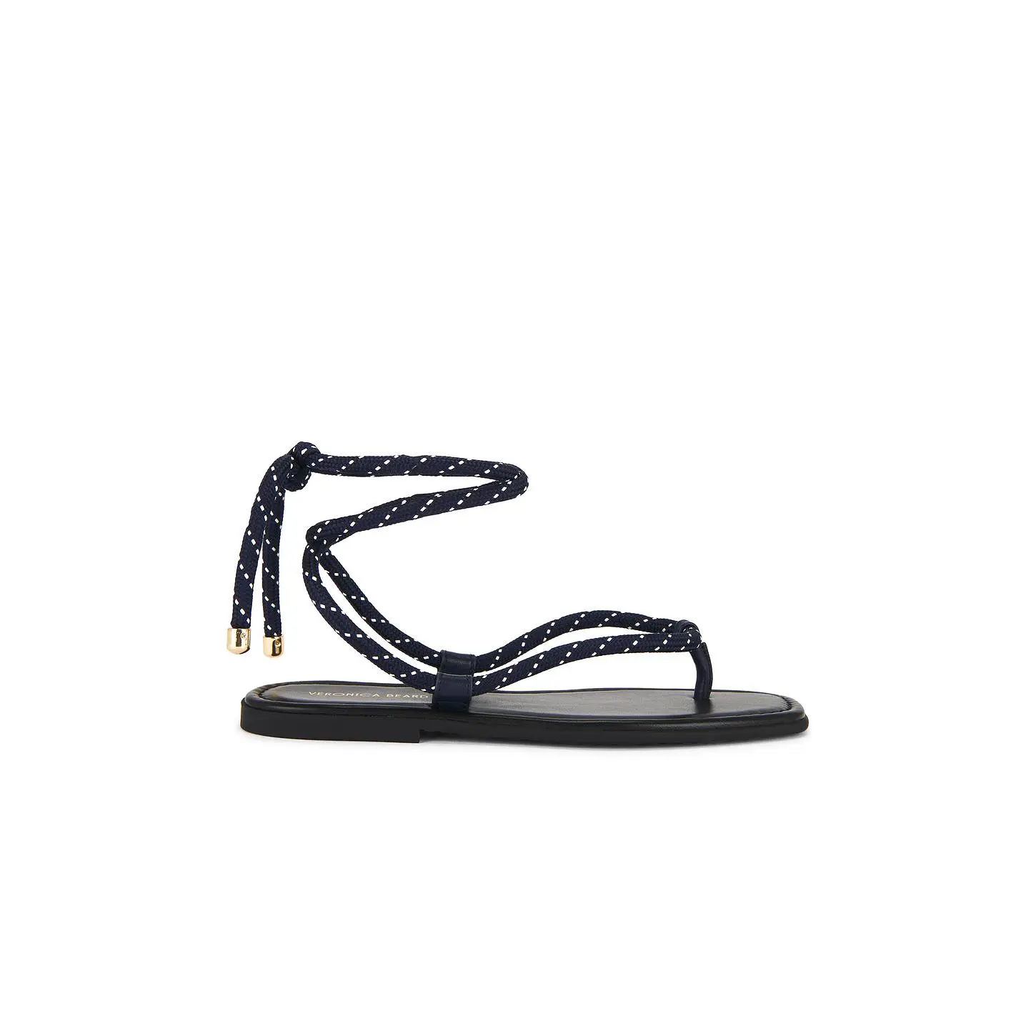 Veronica Beard Carmina Cord Sandal in Eclipse & Coconut